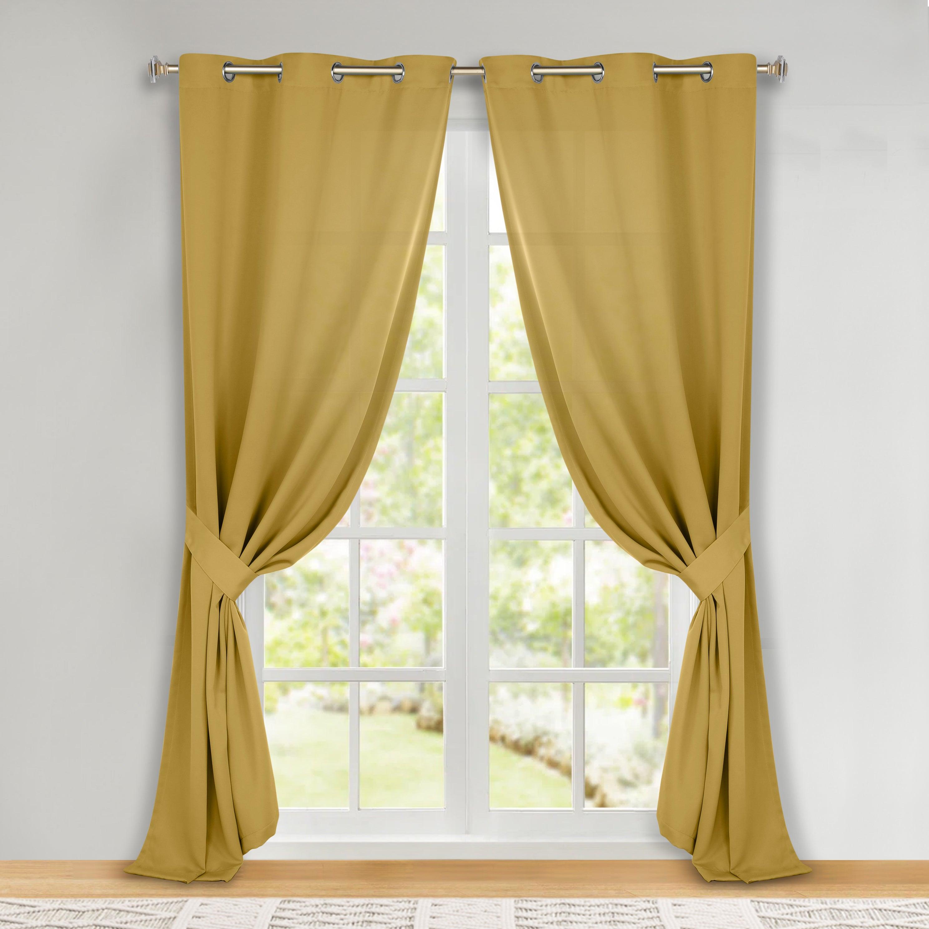 Classic Modern Solid Room Darkening Blackout Curtain Panels, Set of 2 - Blackout Curtains by Superior