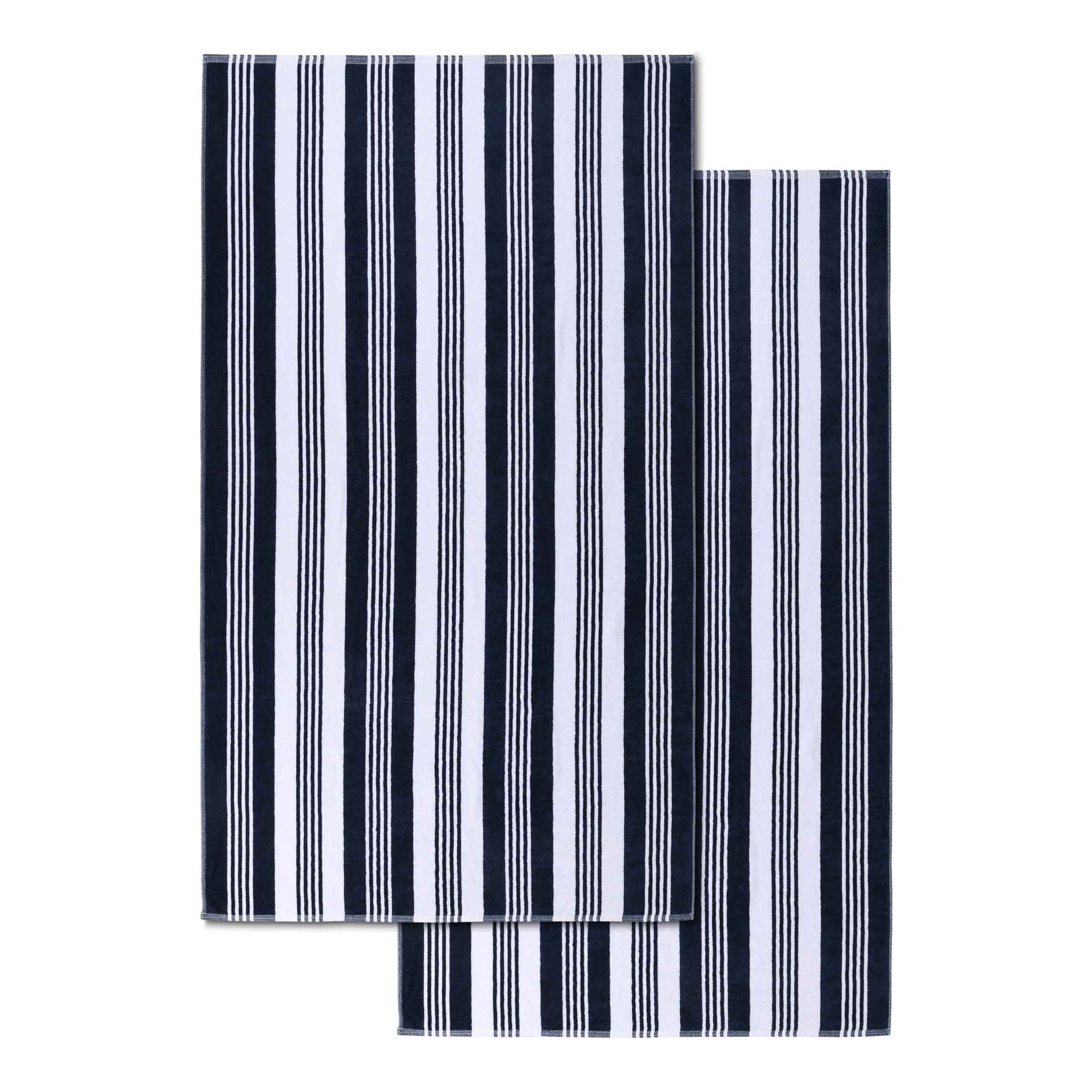 Superior Maui Striped Oversized Absorbent Cotton 2 Piece Beach Towel