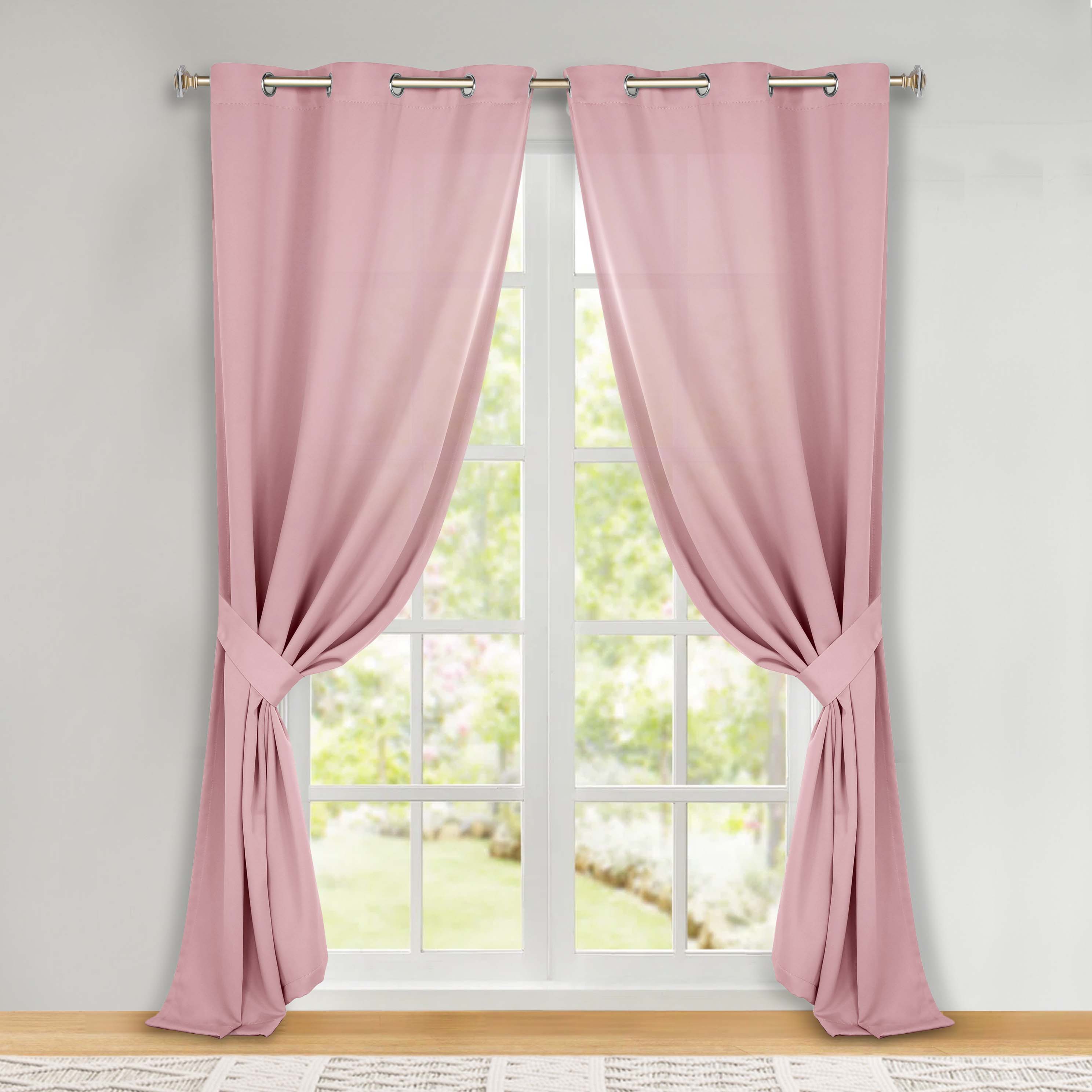 Classic Modern Solid Room Darkening Blackout Curtain Panels, Set of 2 - Blackout Curtains by Superior