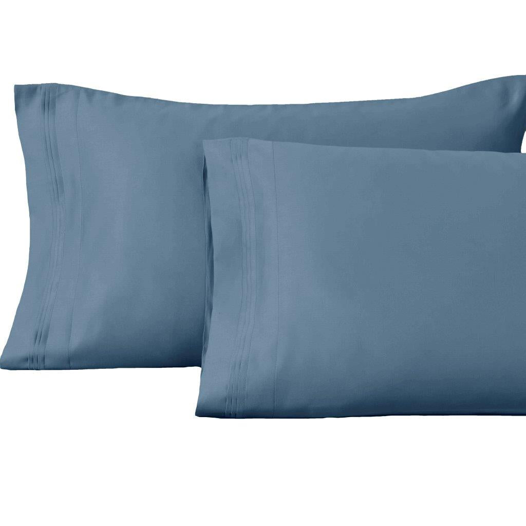 1500 Thread Count Egyptian Cotton 2 Piece Solid Pillowcase Set