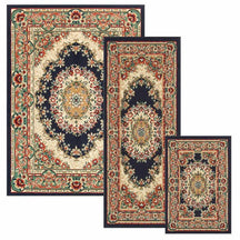 Tayana Oriental Floral Medallion 3 Piece Indoor Area Rug Set - Rugs by Superior - Superior 