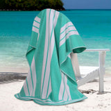 Striped Extra Large Oversized Absorbent Quick Dry Cotton Beach Towel - Beach Towel by Superior