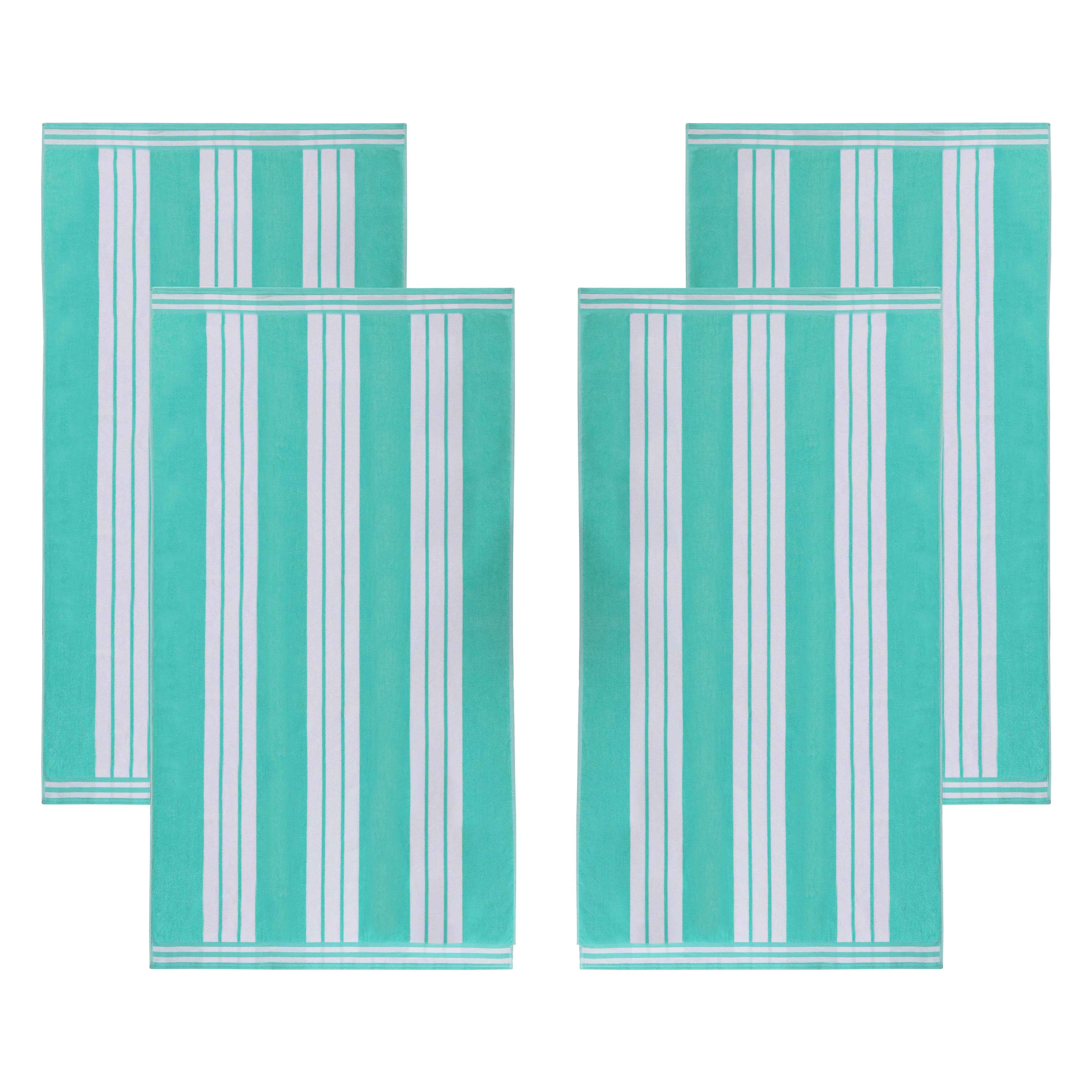 Striped Extra Large Oversized Absorbent Quick Dry Cotton Beach Towel - Beach Towel by Superior