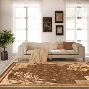 Ruban Minimalist Floral Block Indoor Area Rug or Runner Rug - Rugs by Superior - Superior 