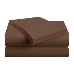 Brushed Microfiber Deep Pocket Breathable 4 Piece Bed Sheet Set - Mocha