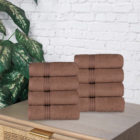 Heritage Egyptian Cotton Plush Luxury Hand Towel Set of 8