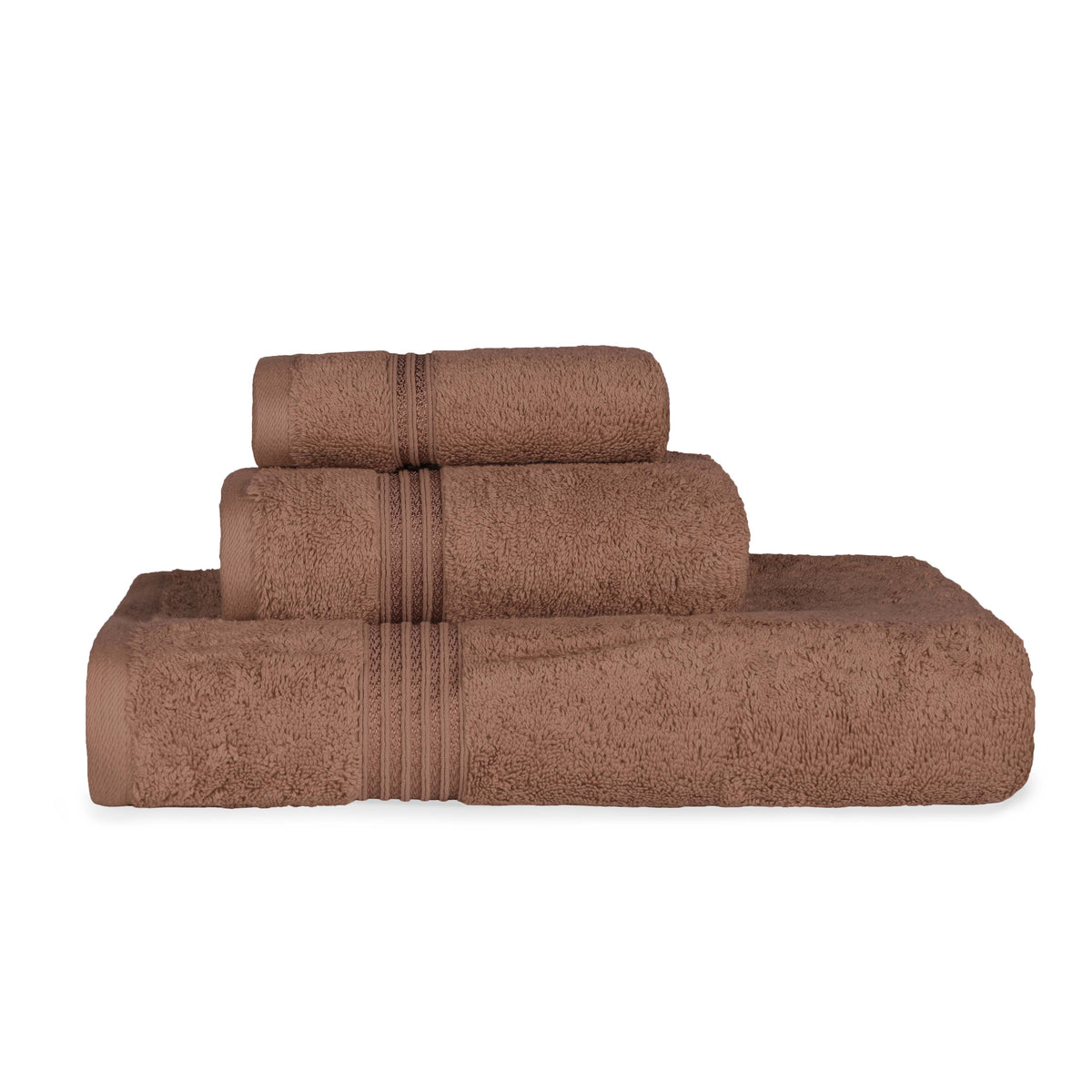 Heritage Egyptian Cotton Plush 3 Piece Absorbent Luxury Towel Set