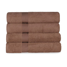 Heritage Egyptian Cotton Plush Absorbent Luxury Bath Towel Set of 4