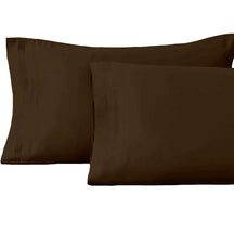 1500 Thread Count Egyptian Cotton 2 Piece Solid Pillowcase Set