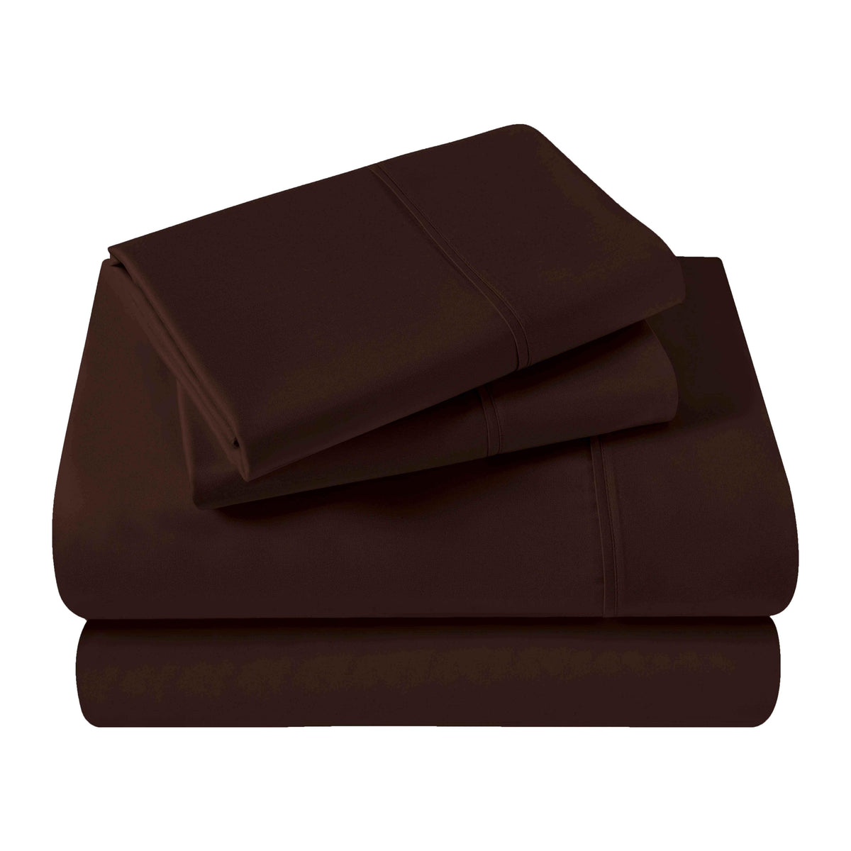 Egyptian Cotton 400 Thread Count Solid Deep Pocket Bed Sheet Set - Mocha