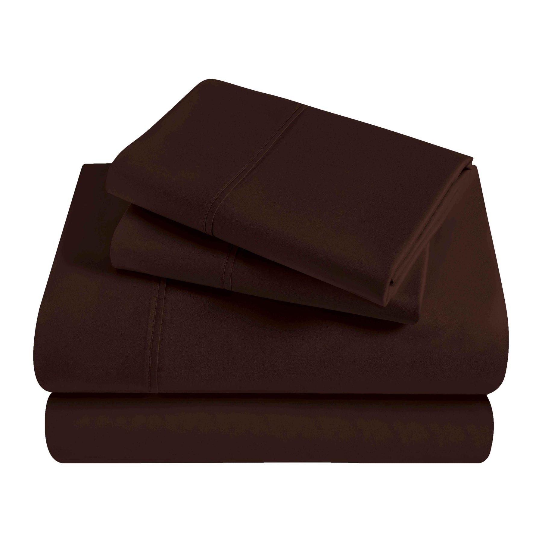 Egyptian Cotton 300 Thread Count Solid Deep Pocket Bed Sheet Set - Mocha