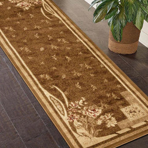 Ruban Minimalist Floral Block Indoor Area Rug or Runner Rug - Rugs by Superior - Superior 