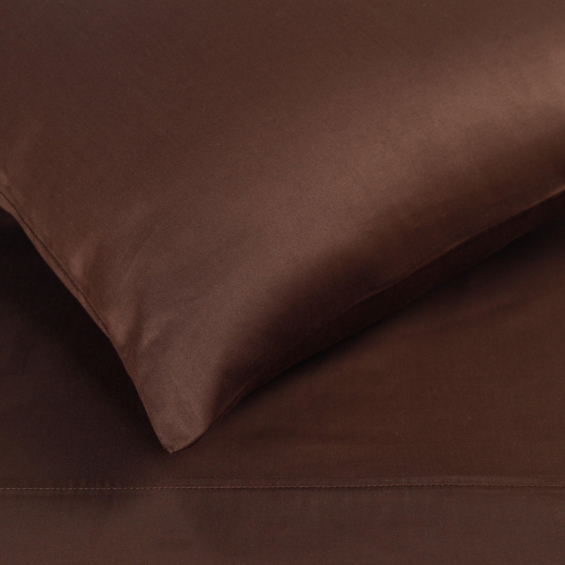 Egyptian Cotton 300 Thread Count Solid Deep Pocket Bed Sheet Set - Mocha