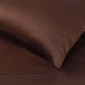 Egyptian Cotton 400 Thread Count Solid Deep Pocket Bed Sheet Set - Mocha