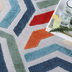 Waimea Modern Geometric Coastal Indoor Outdoor Area Rug - Rugs by Superior - Superior 