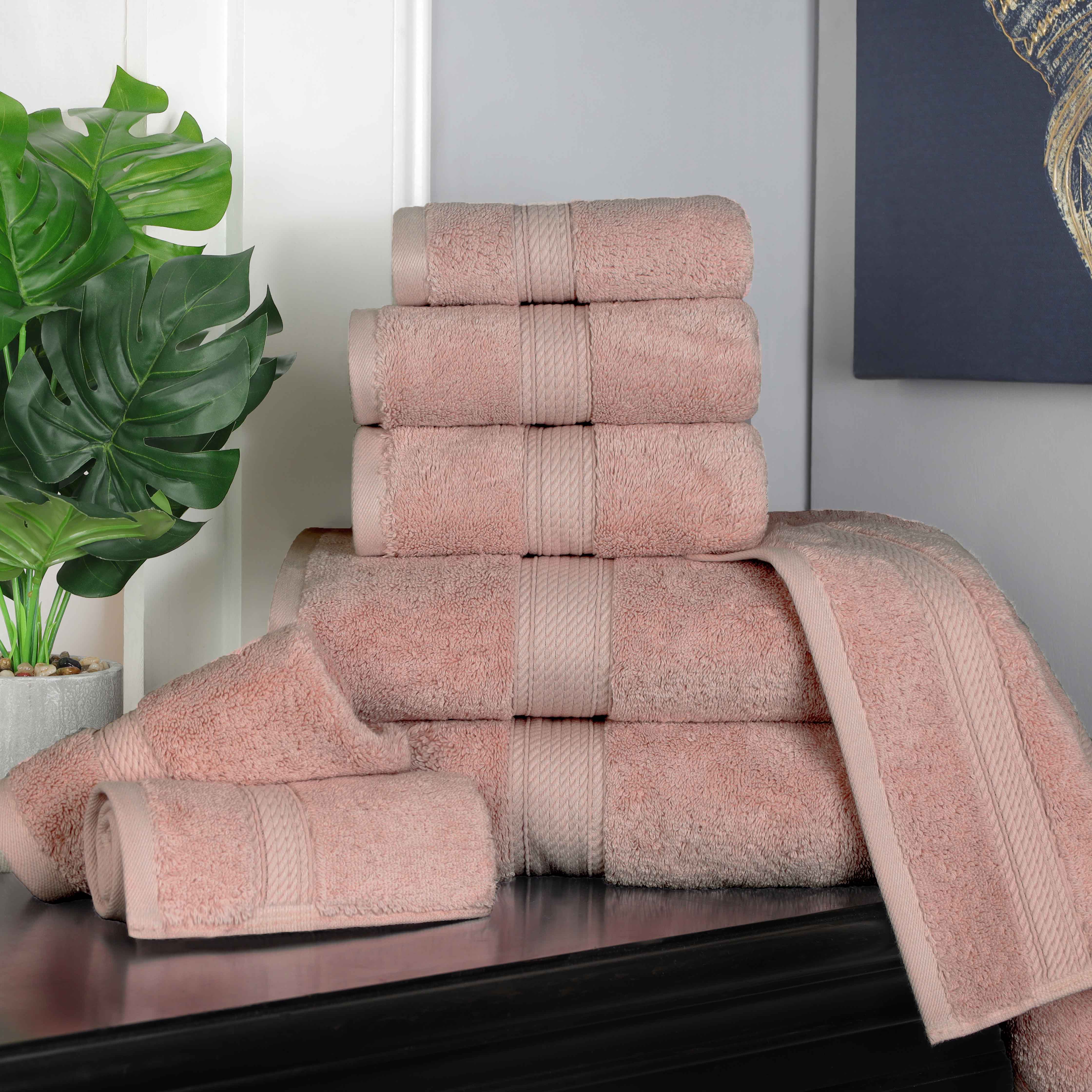 Madison Egyptian Cotton Pile Plush Heavyweight 8 Piece Towel Set - Towel Set by Superior