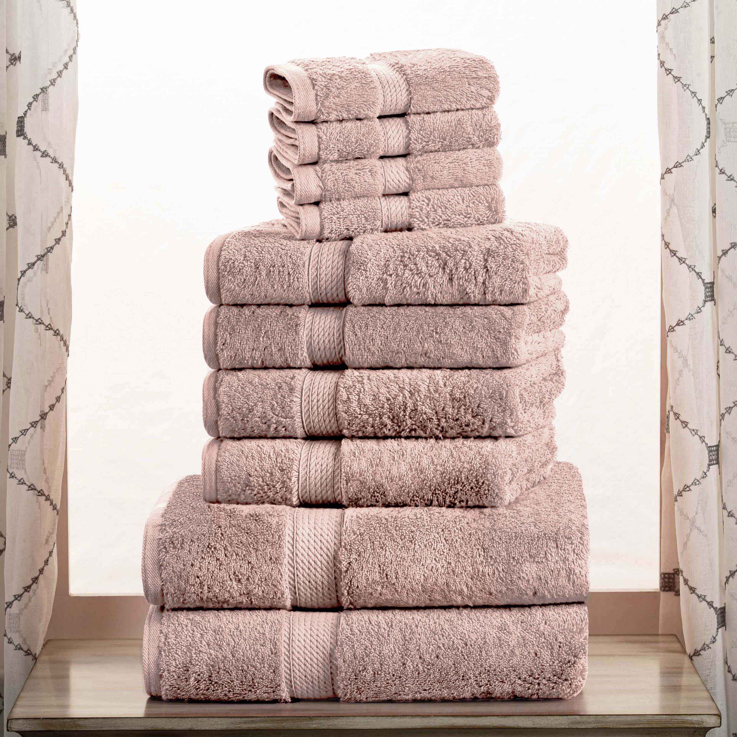 Madison Egyptian Cotton Pile Plush Heavyweight 10 Piece Towel Set - Towel Set by Superior