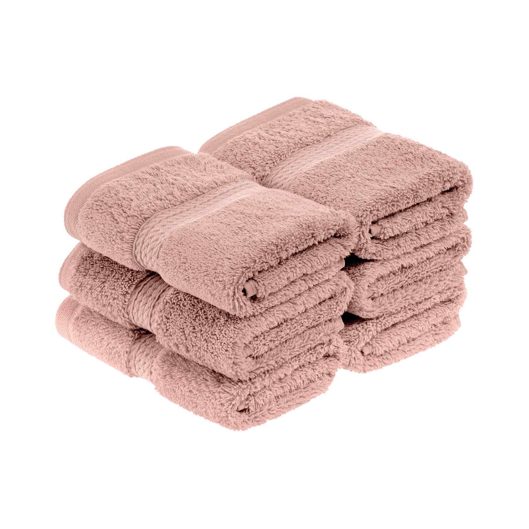 Madison Egyptian Cotton Pile Plush Heavyweight Face Towel Set of 6