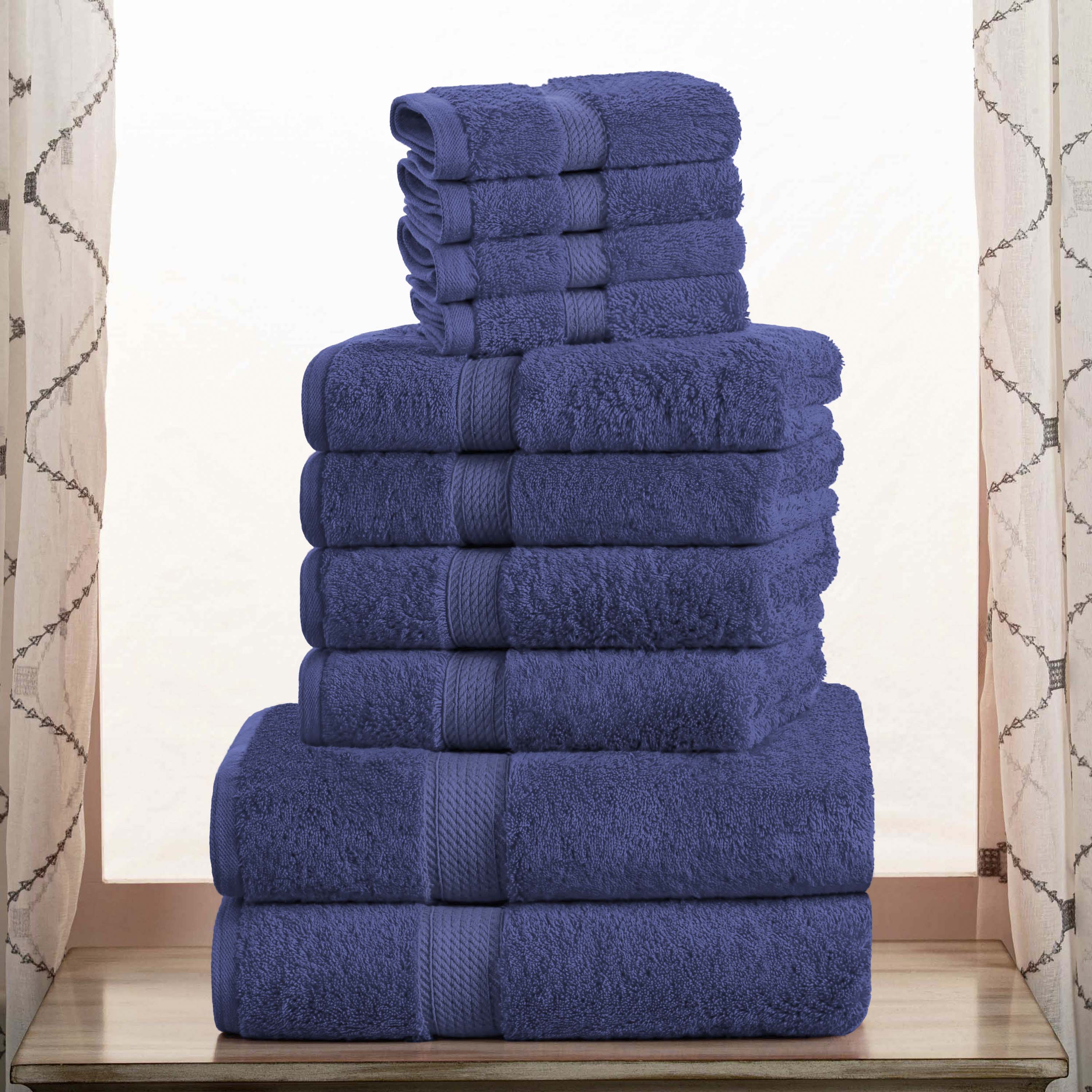 Madison Egyptian Cotton Pile Plush Heavyweight 10 Piece Towel Set - Towel Set by Superior