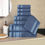 Hays Cotton Medium Weight 8 Piece Assorted Bathroom Towel Set - Towel Set by Superior