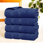 Smart Dry Zero Twist Cotton Medium Weight Bath Towels, Set of 4 - Bath Towel by Superior