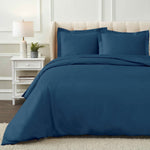 1200 Thread Count Egyptian Solid Cotton Duvet Cover Set - Duvet Cover Set by Superior