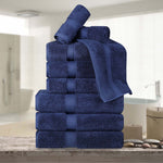 Madison Egyptian Cotton Pile Plush Heavyweight 9 Piece Towel Set - Towel Set by Superior