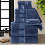 Niles Egyptian Giza Cotton Plush Heavyweight Soft 9 Piece Towel Set - Towel Set by Superior