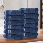 Niles Egyptian Giza Cotton Plush Heavyweight Soft 12 Piece Towel Set - Towel Set by Superior