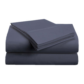 Brushed Microfiber Deep Pocket Breathable 4 Piece Bed Sheet Set - NavyBlue