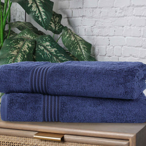 Heritage Egyptian Cotton Plush Absorbent Luxury Bath Sheet Set of 2