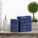 Madison Egyptian Cotton Pile Plush Heavyweight Face Towel Set of 6 - Face Towel by Superior