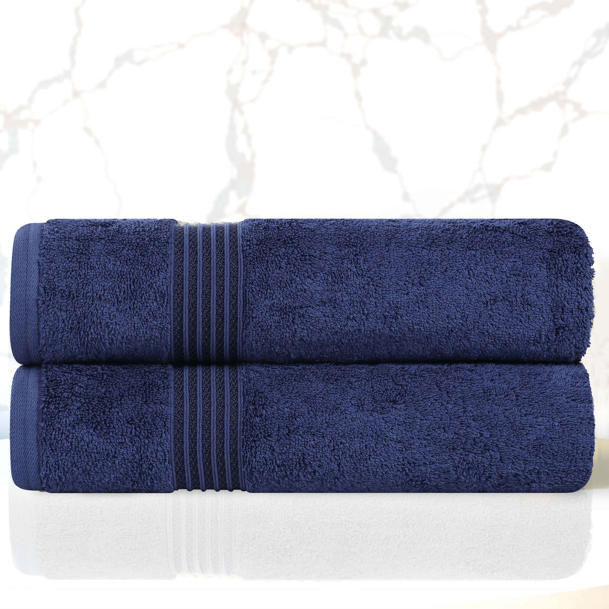 Heritage Egyptian Cotton Plush Absorbent Luxury Bath Towel Set of 2 - Bath Towel by Superior