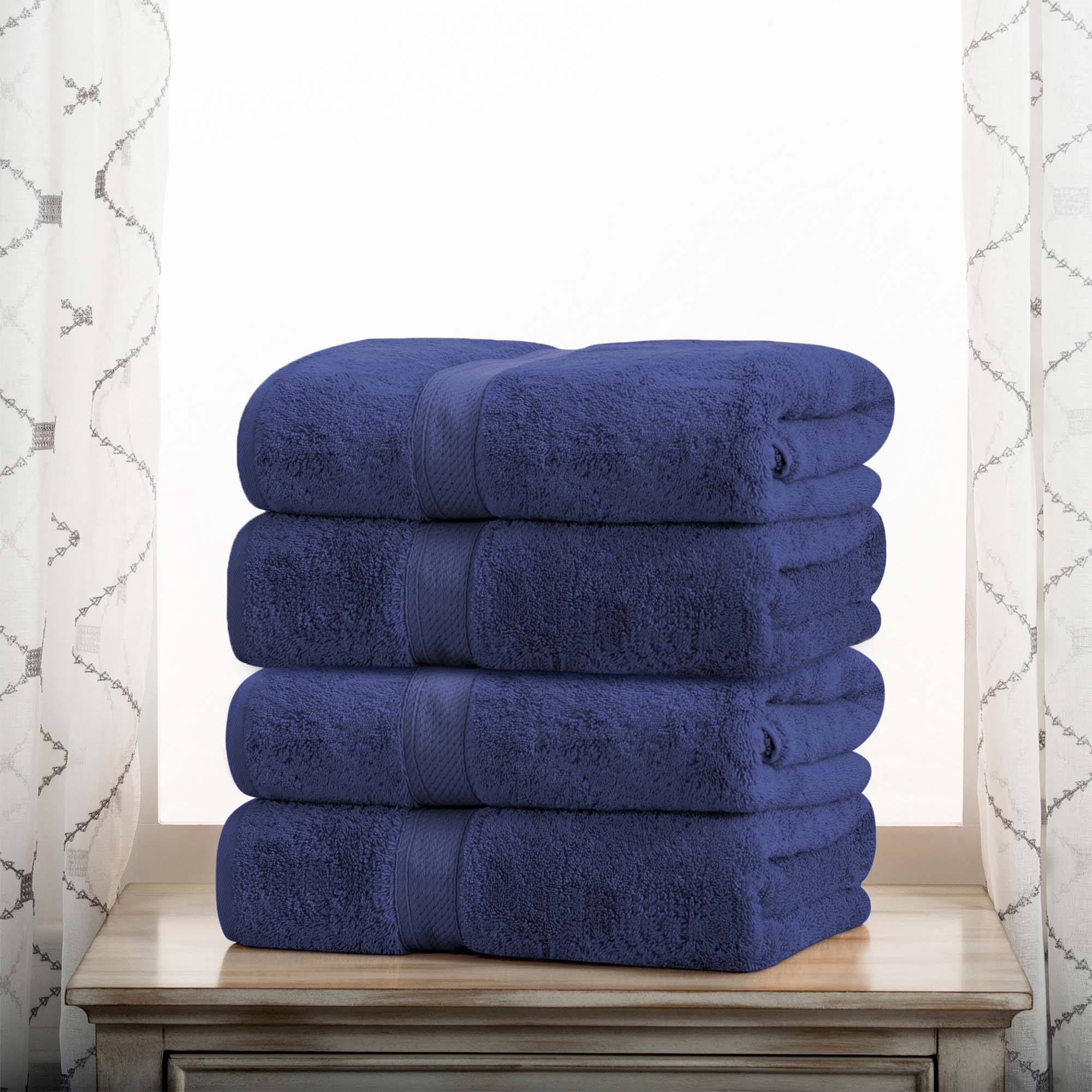 Madison Egyptian Cotton Pile Heavyweight 4 Piece Bath Towel Set - Bath Towel by Superior