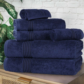 Heritage Egyptian Cotton Plush Absorbent Luxury 6 Piece Towel Set