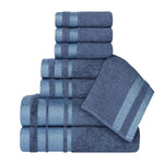 Hays Cotton Medium Weight 8 Piece Assorted Bathroom Towel Set - Towel Set by Superior