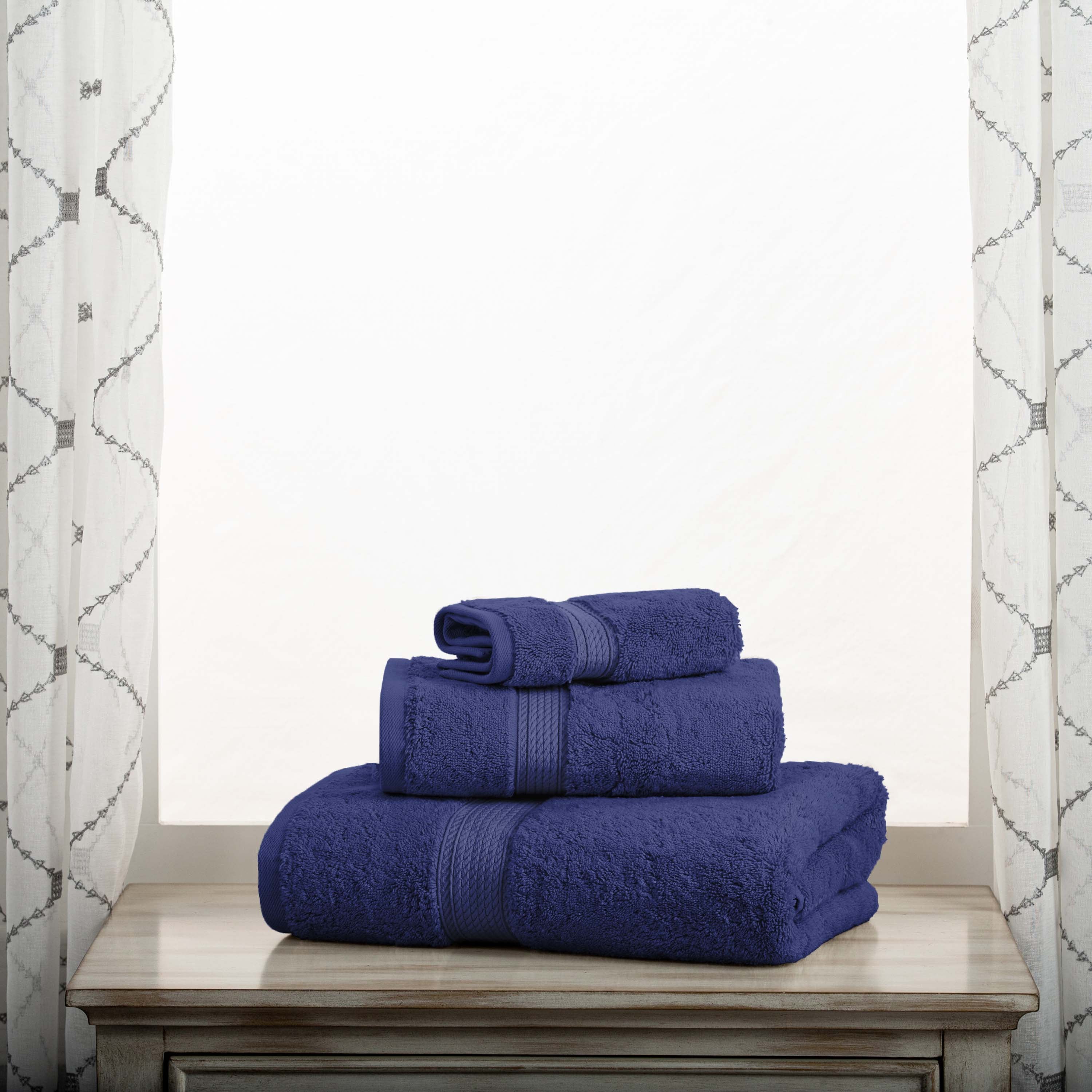 Madison Egyptian Cotton Pile Plush Heavyweight 3 Piece Towel Set - Towel Set by Superior