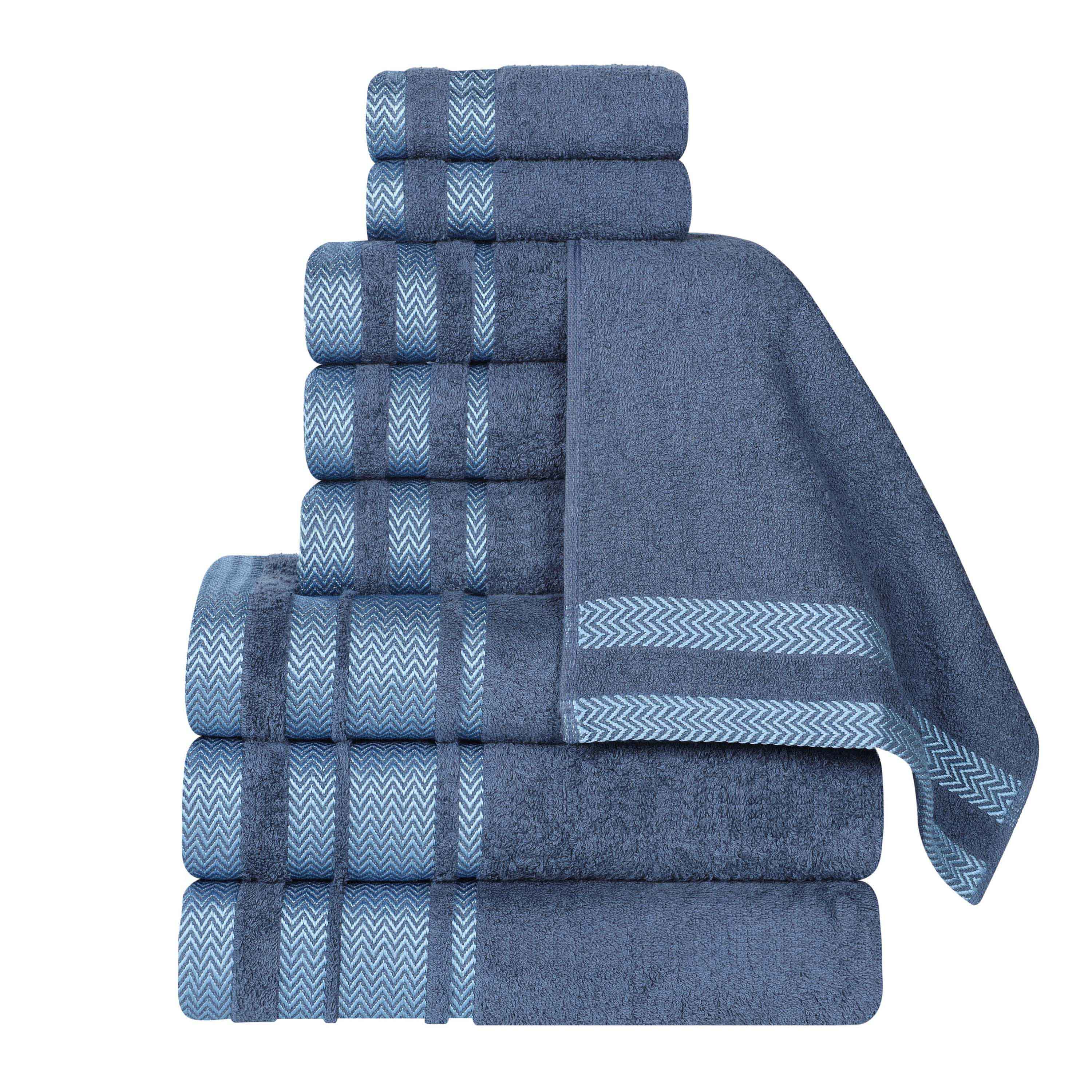 Hays Cotton Medium Weight 9 Piece Assorted Bathroom Towel Set - Towel Set by Superior