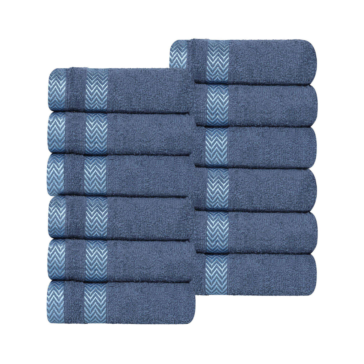 Hays Cotton Medium Weight Soft Face Towel Washcloth Set of 12