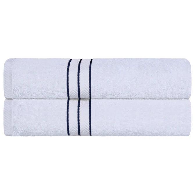 Ultra Plush Turkish Cotton Absorbent Solid 2 Piece Bath Sheet Set - Bath Sheet by Superior - Superior 