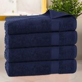 Cotton Highly Absorbent Eco-Friendly Quick Dry 4 Piece Bath Towel Set - Bath Towel by Superior