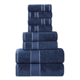 Niles Egyptian Giza Cotton Plush Heavyweight Soft 8 Piece Towel Set - Towel Set by Superior