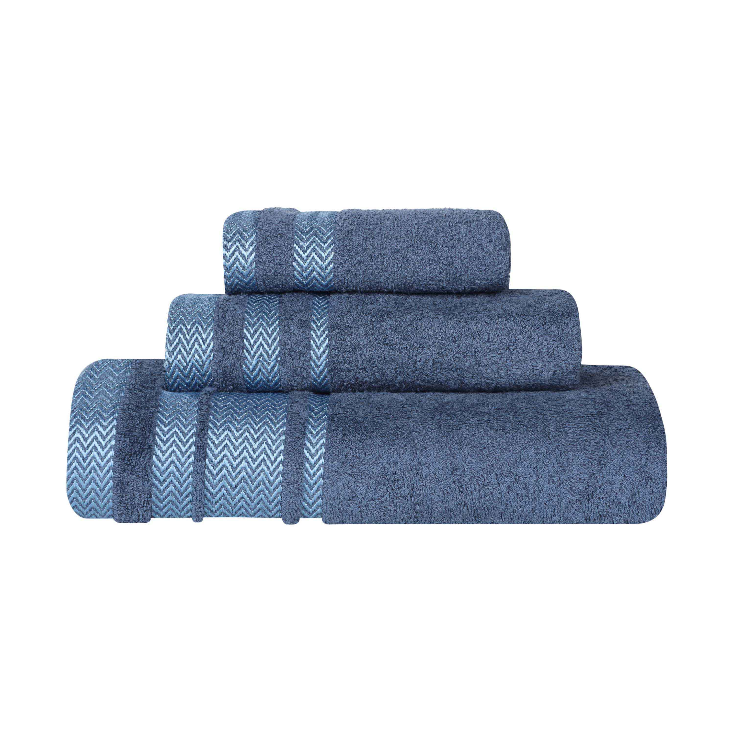 Hays Cotton Medium Weight 3 Piece Assorted Bathroom Towel Set - Towel Set by Superior