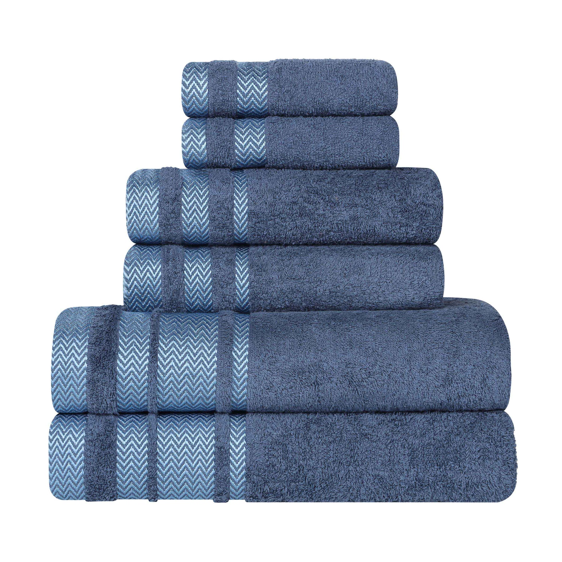 Hays Cotton Medium Weight 6 Piece Assorted Bathroom Towel Set