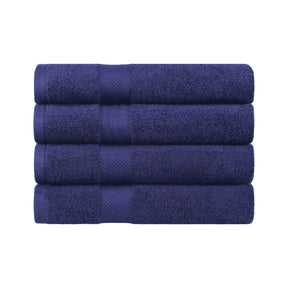 Egyptian Cotton Dobby Border Medium Weight 4 Piece Bath Towel Set - Bath Towel by Superior - Superior 