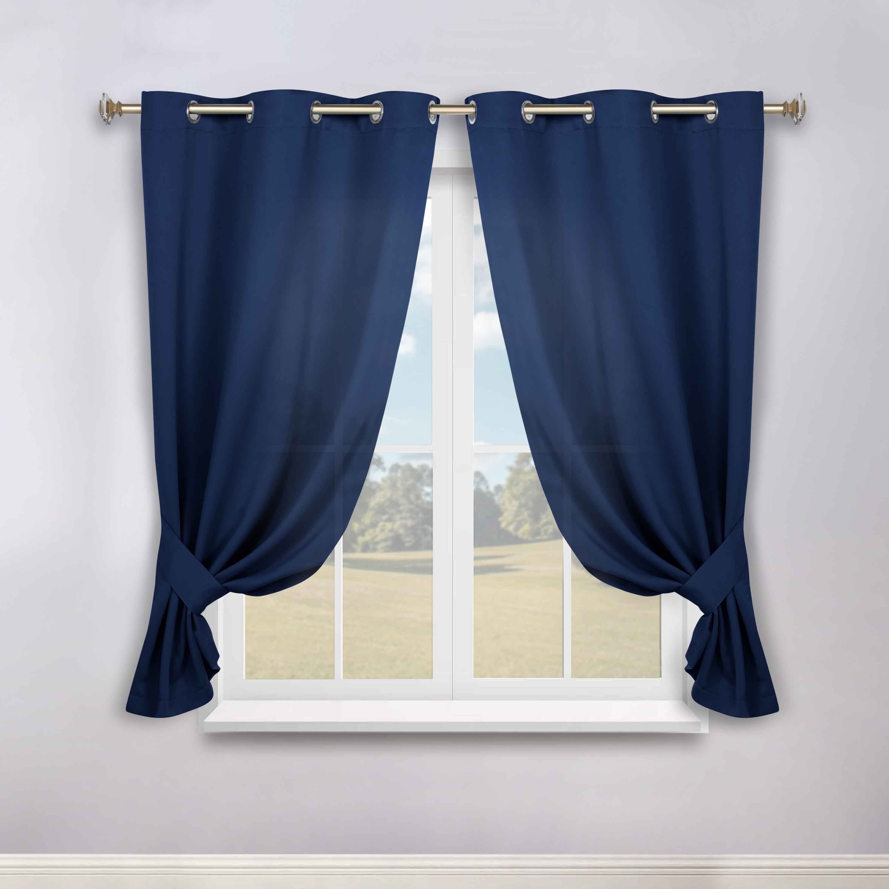 Classic Modern Solid Room Darkening Blackout Curtain Panels, Set of 2 - Blackout Curtains by Superior