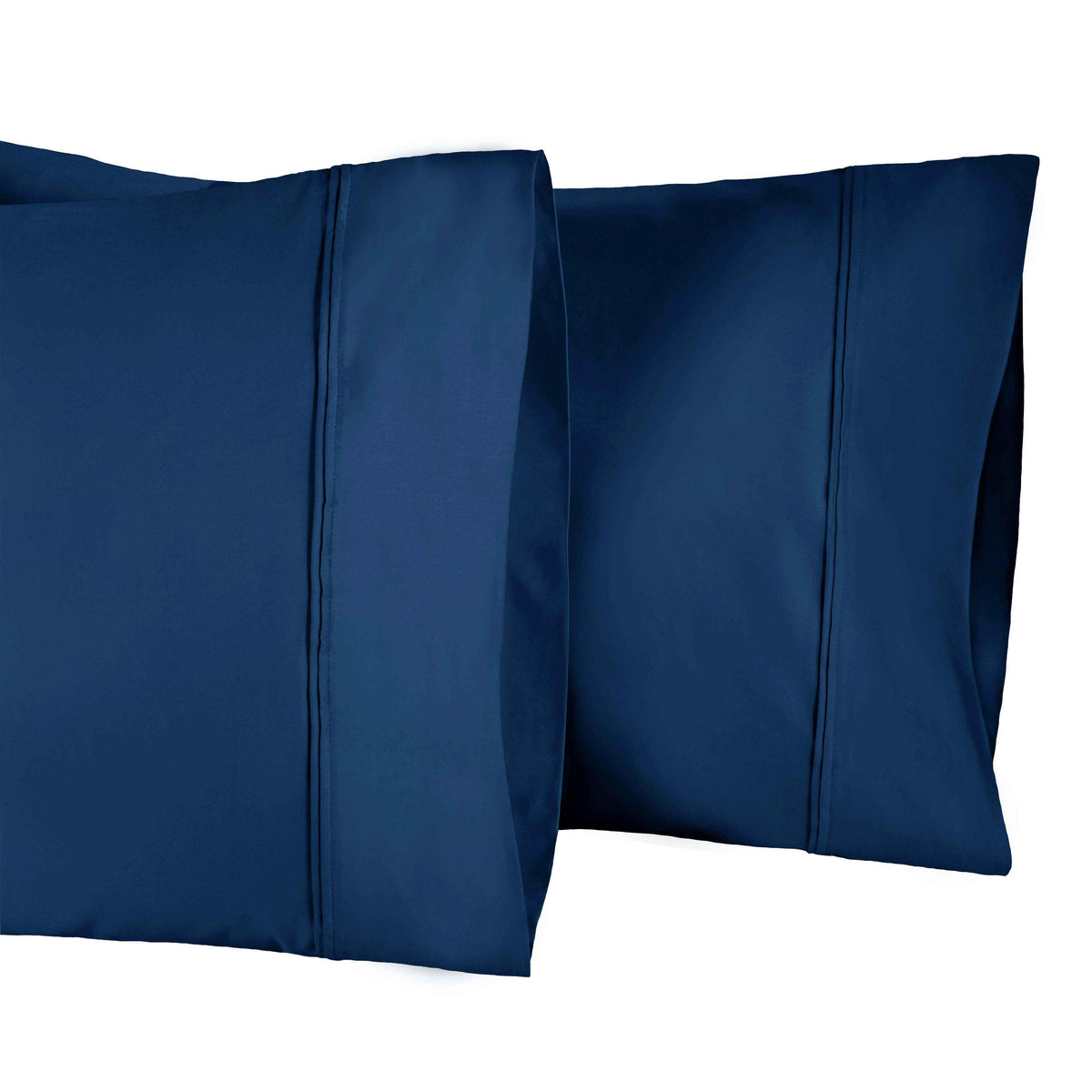 1200 Thread Count Egyptian Cotton 2 Piece Pillowcase Set- NavyBlue