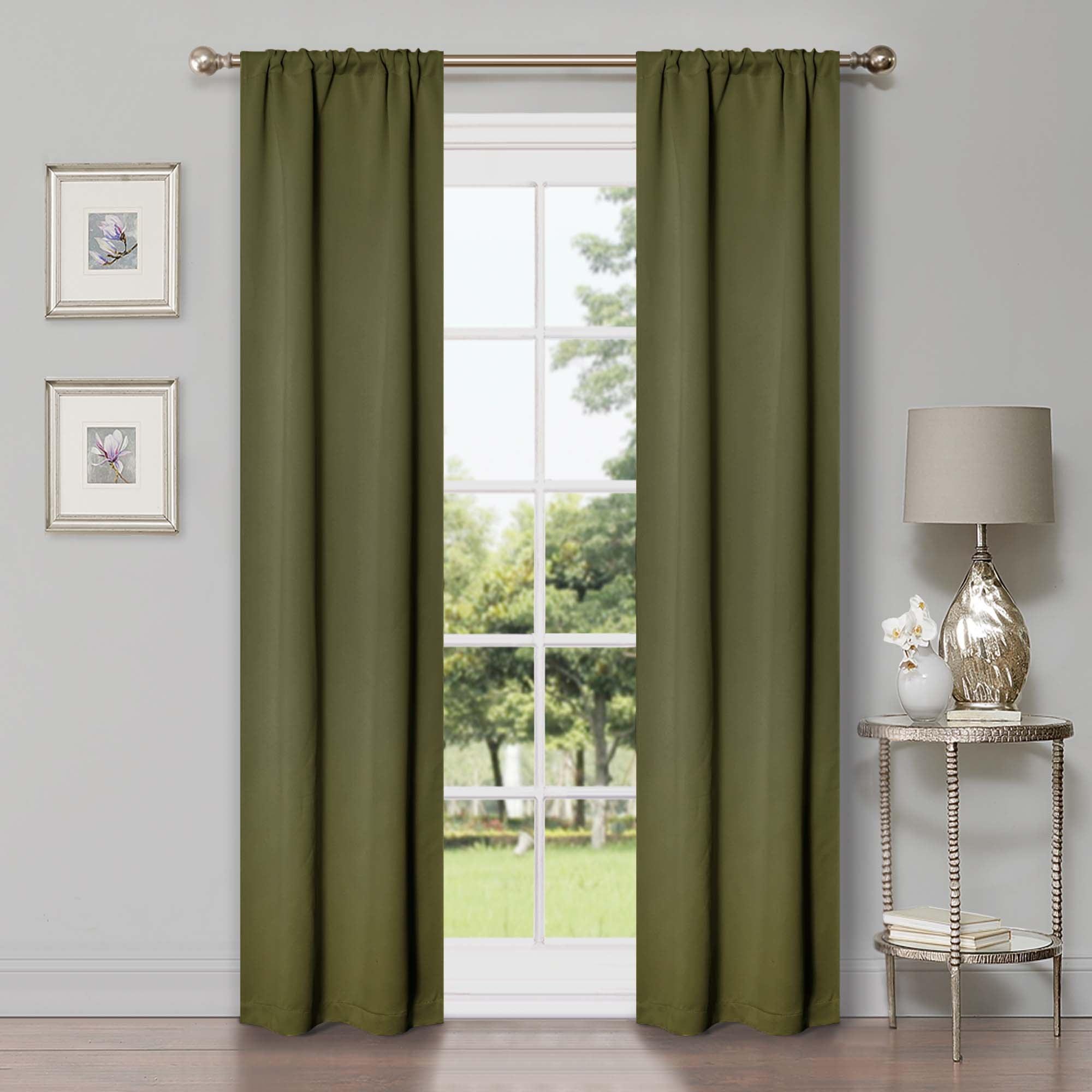 Solid Machine Washable Room Darkening Blackout Curtains, Set of 2 - Blackout Curtains by Superior