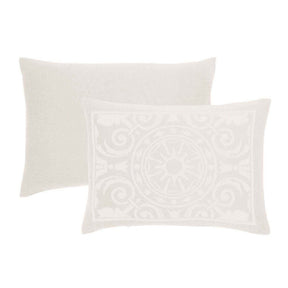 Adalie Cotton Blend Woven Jacquard Medallion Bedspread Set