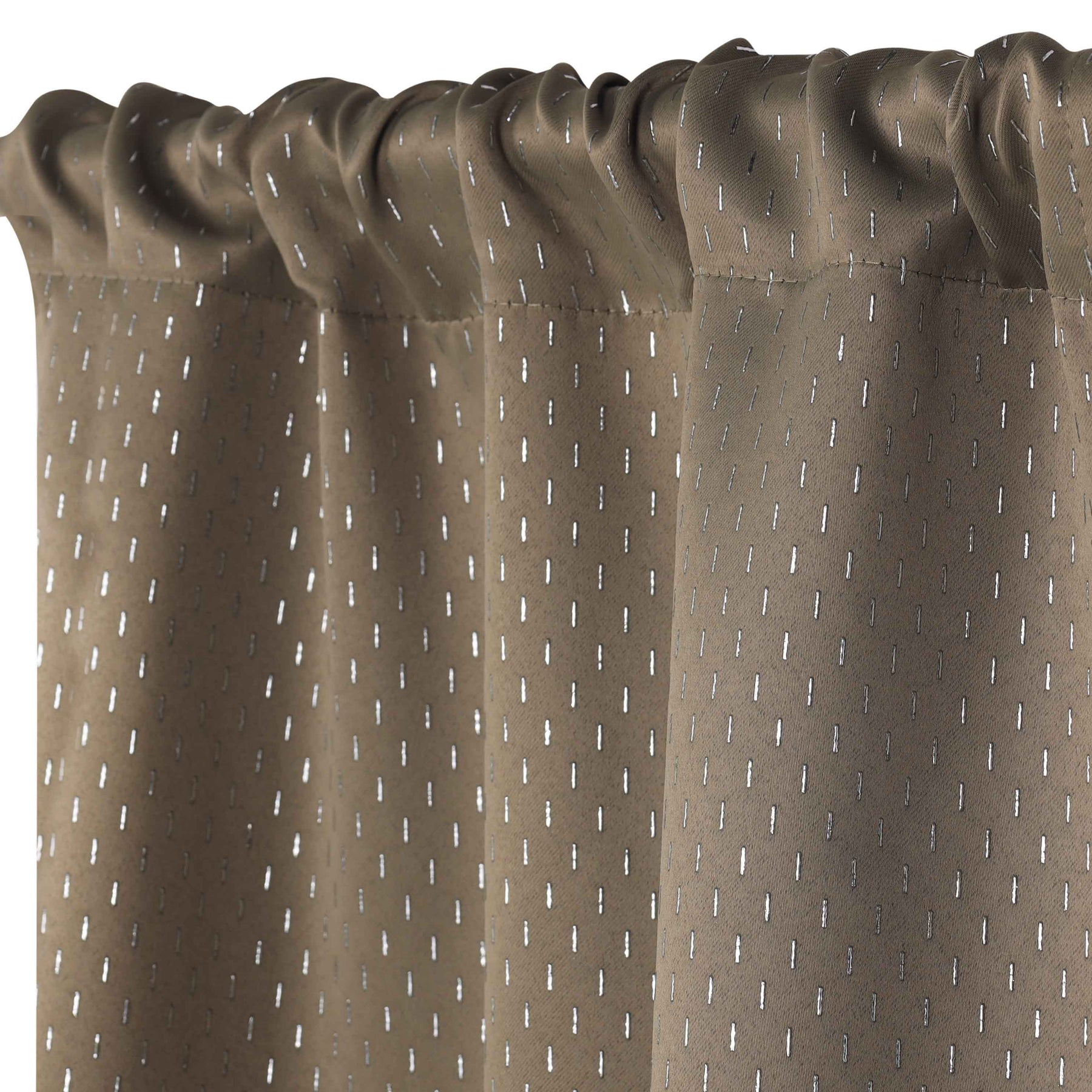 Modern Shimmer Washable Room Darkening Blackout Curtains, Set of 2